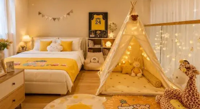 Семейный люкс Дуплекс с 3 комнатами с балконом Aayana Designer Light Stay