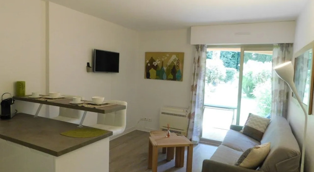 T1, Central Park, climatisation, piscine, parking privé
