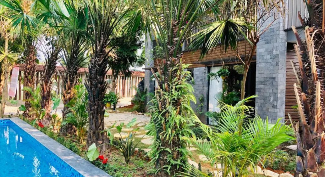 Двухместный номер Standard с видом на бассейн King Kong Homestay
