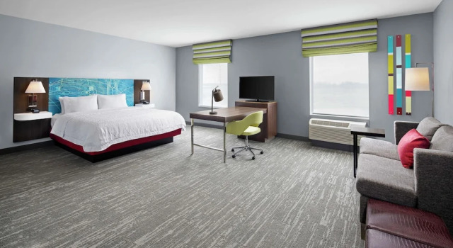 Двухместная студия Hampton Inn Sikeston