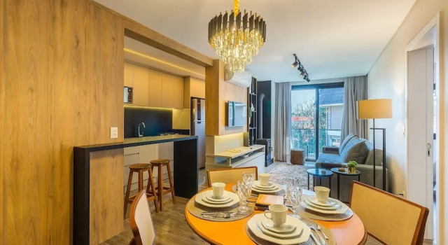 Апартаменты Charming apartment with fireplace in Gramado STA0305