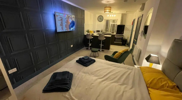 Апартаменты Luxury studio apartment near Birmingham citycentre