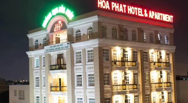 Кровать в общем номере Hoa Phat Hotel & Apartment