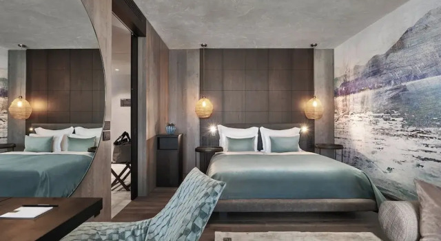 Семейный люкс с 2 комнатами с видом на сад Quellenhof Luxury Resort Lazise