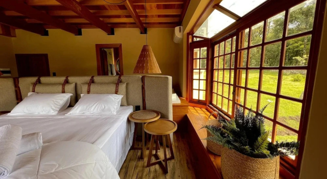 Люкс Deluxe c 1 комнатой с видом на сад WoodStone Hotel Fazenda