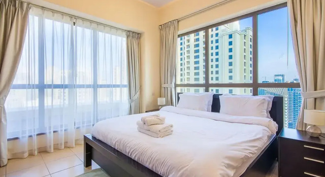 Jbr Very Cozy 2 Br Apartment High Floor Sea View, Забронировать Апартаменты/квартира Район торговых центров , рядом с Дубайский аквариум