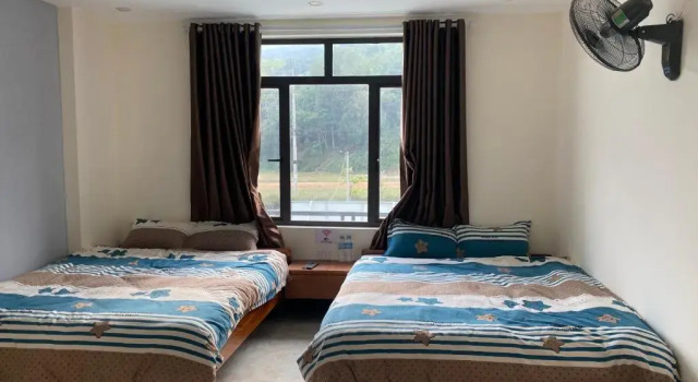 Четырёхместный номер Standard с видом на горы Ha Giang Ali Hostel