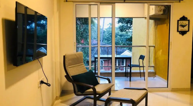 Апартаменты с видом на бассейн CasaFlip Homely Apartments in Anjuna