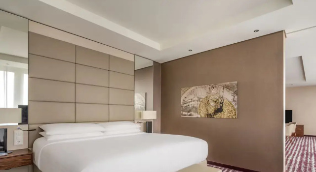 Люкс с доступом в клубный лаунж Panorama Zurich Marriott Hotel