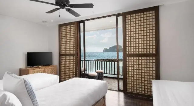 Двухместный номер Deluxe с балконом и с видом на море Miniloc Island Resort