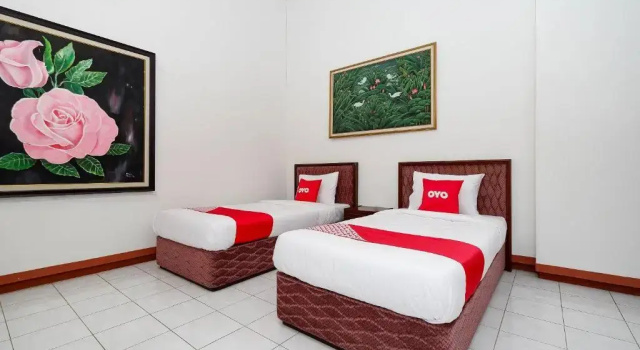 Deluxe Twin room SUPER OYO Capital O 1644 Hotel Griya Kencana