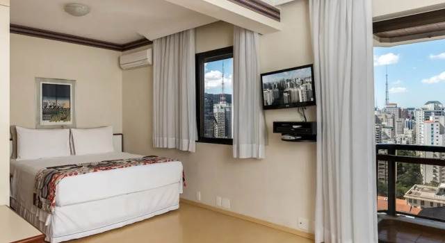 Двухместный номер Deluxe с балконом Central Park Flat Jardins