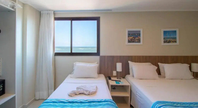 Трёхместный номер Standard с видом на море Acqua Inn Maceió Ponta Verde