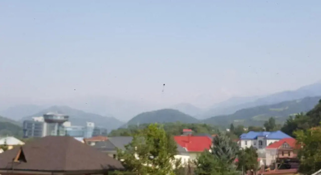 Mountain and city view house