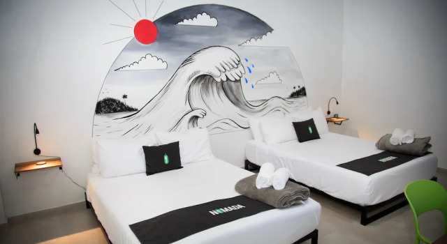 Четырёхместный номер Standard Nomada Beach Hostel- Isla Verde