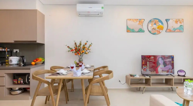 Апартаменты Deluxe с балконом Milan Homestay - The Song Vung Tau Apartment