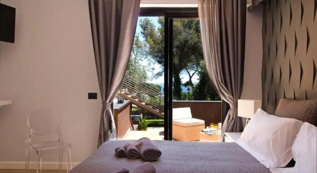 Camera doppia Deluxe con vista mare B&B Dodici Lune