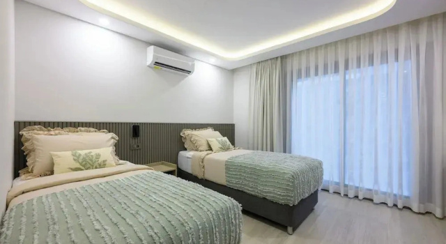 Апартаменты Deluxe с 2 комнатами с балконом и с видом на море Ayaz Suites