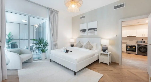 Cozy 1-bedroom Apartment for 4 in Dubai Marina, Забронировать Апартаменты/квартира Дубай-Марина , рядом с Остановка трамвая Marina Towers