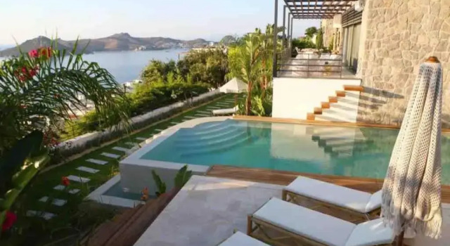 6 Bedroom Luxury Mansion in Yalikavak With Stunning Sea View Spacious Garden, Rezervovat Hotel Hotely v Mugla s parkováním, Parkování