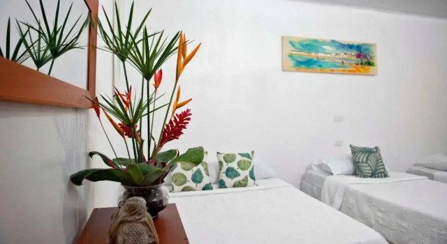 Семейный номер Standard с видом на сад Hotel Tortuguero Beachfront