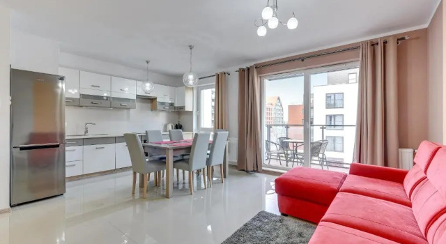Апартаменты Standard с 2 комнатами с балконом Apartinfo Chmielna Park Apartments