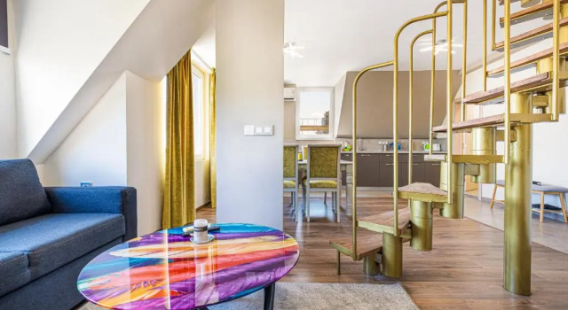 Апартаменты Fancy 1BD penthouse with terrace near the centre