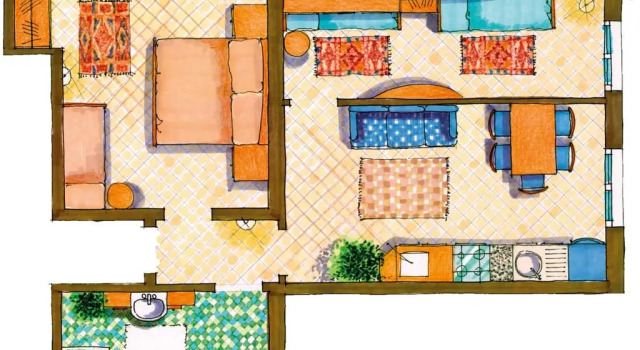 Апартаменты с 2 комнатами Residence Cà Doro