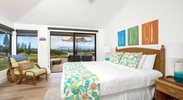 Вилла с 3 комнатами с балконом и с видом на поле для гольфа Kapalua Golf Villas Ocean View 2 BR Sleeps 6 Villas Perfect for Golfers Complimentary Car with 6 Nights KGV-21P2 by KBM