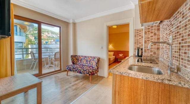 Двухместные апартаменты c 1 комнатой с балконом и с видом на сад Yeniacun Apart Hotel