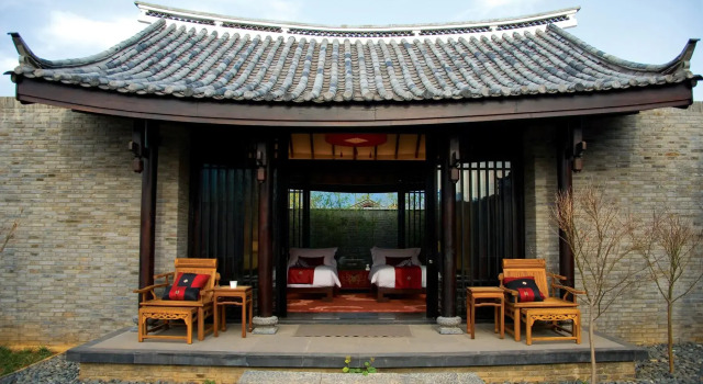 Номер Standard с 2 комнатами с красивым видом из окна Banyan Tree Lijiang