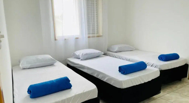 Кровать в общем номере Hostel Litoral