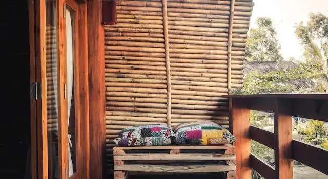 Quadruple famille bungalow avec balcon et Vue jardin Lagoona Beach Bungalows - Eco Bungalows Batukaras