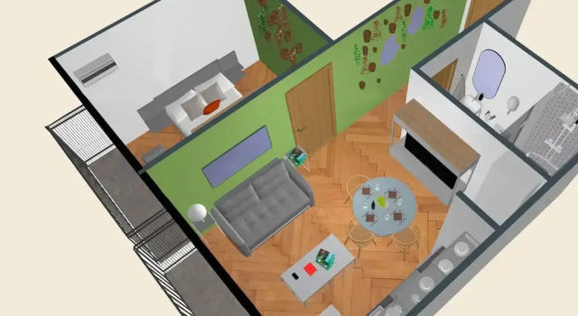 Апартаменты c 1 комнатой с балконом и с видом на город Casa Londres
