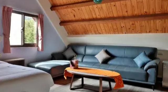 Кровать в общем номере 大方來富莊園民宿DF Life Lodge