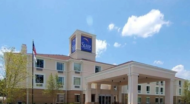 Кровать в общем номере Sleep Inn & Suites Palatka North