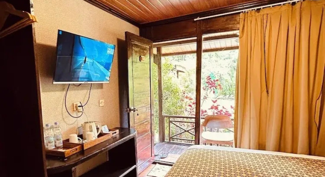 Вилла Deluxe с балконом и с видом на сад Puunee Wild River Villas Borobudur