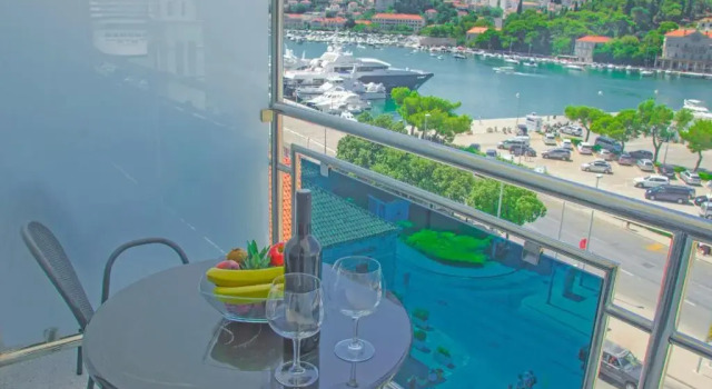 Двухместный номер Standard с балконом и с видом на море Hotel Petka