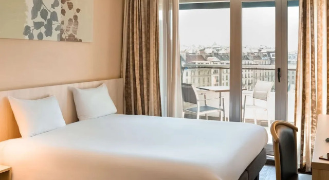 Двухместная студия с балконом Aparthotel Adagio Genève Mont-Blanc
