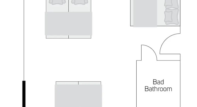 Кровать в общем номере Brunnenhof City Center