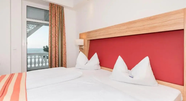 Двухместный номер Standard с балконом и с видом на море Strandhotel zur Promenade