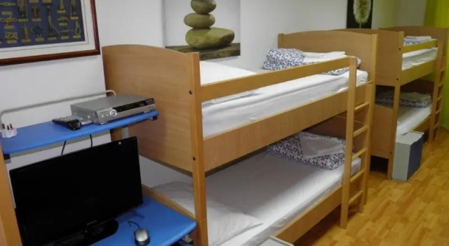 Кровать в общем номере Hostel Split