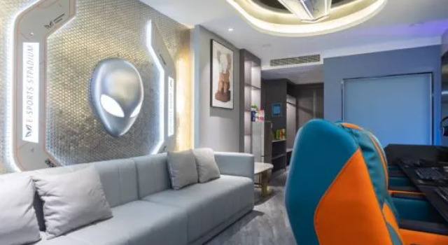Кровать в общем номере lMMAXE E-sports Hotel