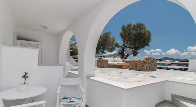 Двухместный номер Economy Цокольный этаж с видом на море Ippokampos Beachfront