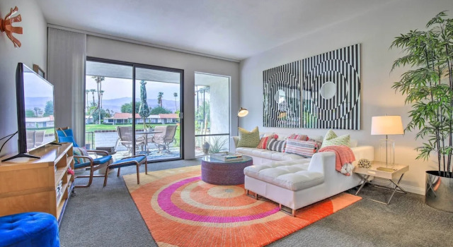 Апартаменты с 2 комнатами с балконом Rancho Mirage Condo on Fairway w/ Resort Amenities