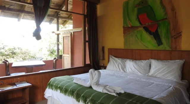Habitación doble Estándar con vista a la montaña Biohostal Mindo Cloud Forest