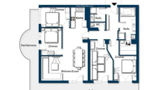 Апартаменты Comfort с 4 комнатами Appartements Der Fuchsbau