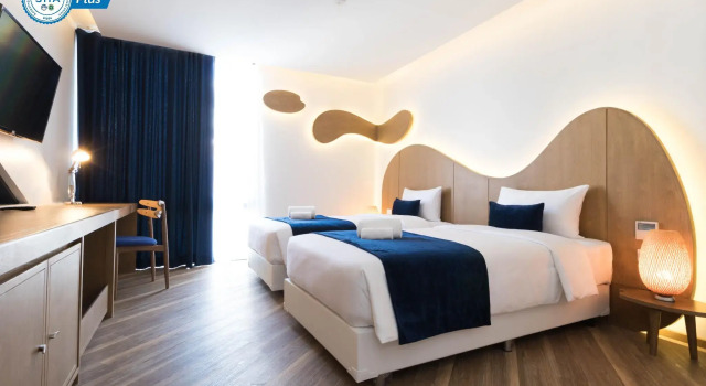 Кровать в общем номере Klub Hotel Bangkok
