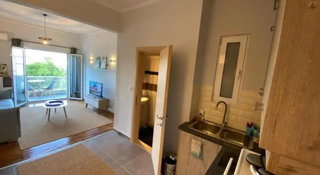 30m² Cosy studio with panoramic sea view, Book Hotel Drosia Drosia