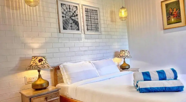 2 BHK Villa Gardenia with Pool @ Assagao -Vagator, Rezervovat Vila Hotely v Mapusa s bazénem, Bazén